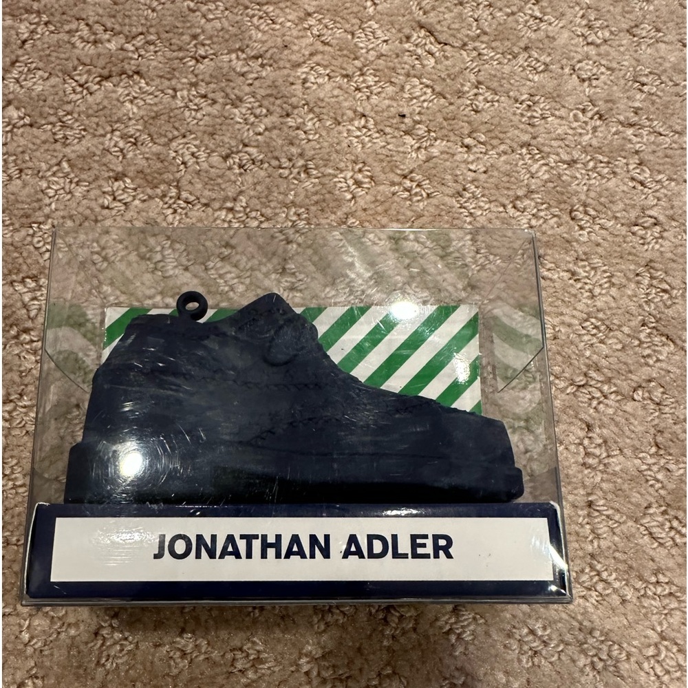 Jonathan Adler Giant wing tip shoe Eraser in navy new in box